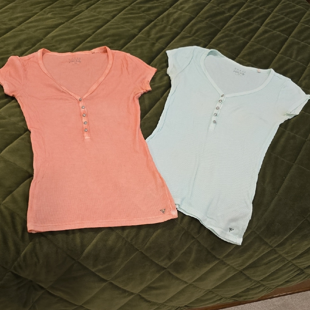 Orange and Blue Short Sleeve Tees Casual Collection